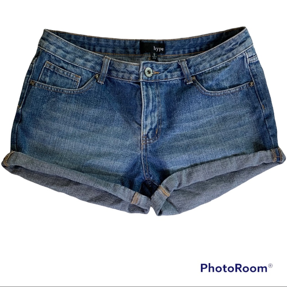 Hype Jean Shorts, Size 9